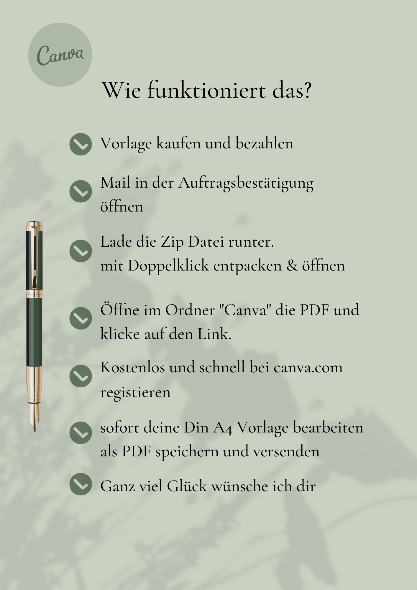 | Bewerbungsvorlagen Set Lena Schmidt green