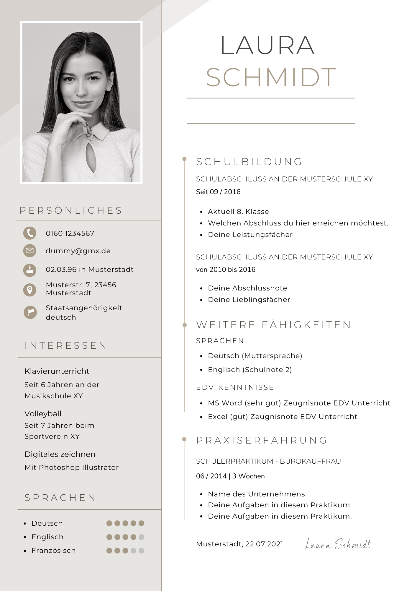 Lebenslauf Muster Kostenlos 11 Kostenlose Vorlagen F r Den Lebenslauf Muster Kostenlos 11 Kostenlose Vorlagen F r Den